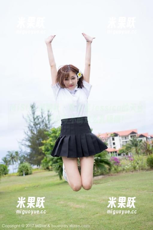 MiStar魅妍社-陆金佳Jessica MiStar魅妍社 - 陆金佳Jessica的天台写真,阳台可不能这么扎眼哦!